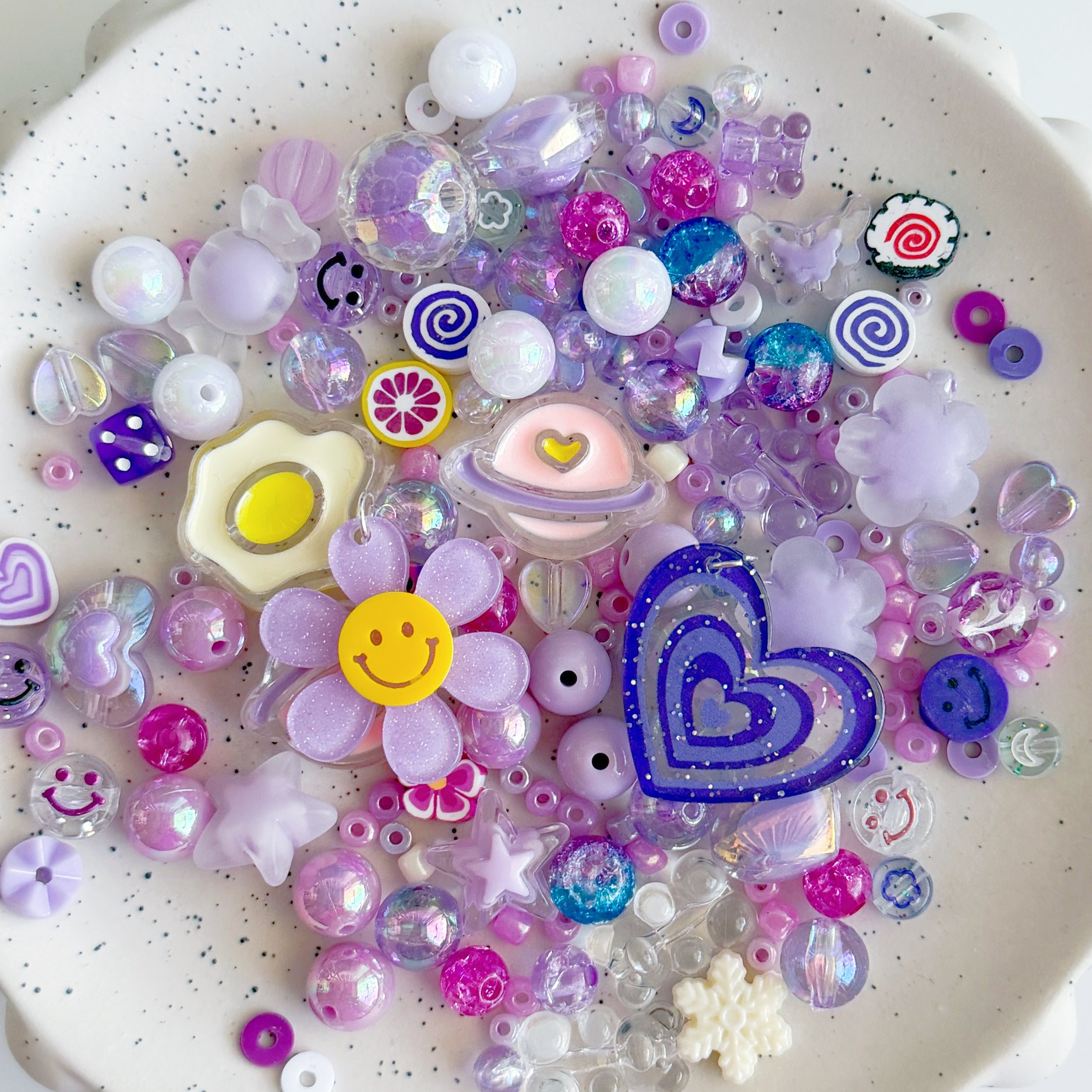 Lilac Bead Soup Mix (60g) + 2 Bonus Charms