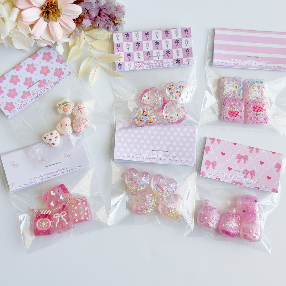 Cute beads Pack | Cute embossed bead