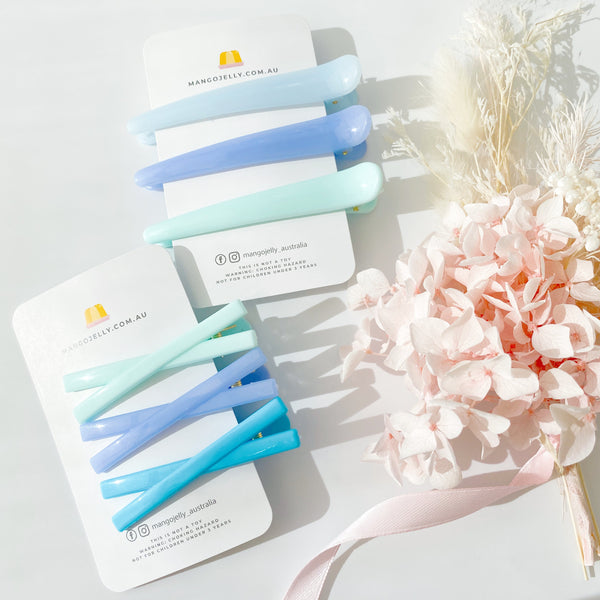 Beauty Clips Collection - Blue Jelly