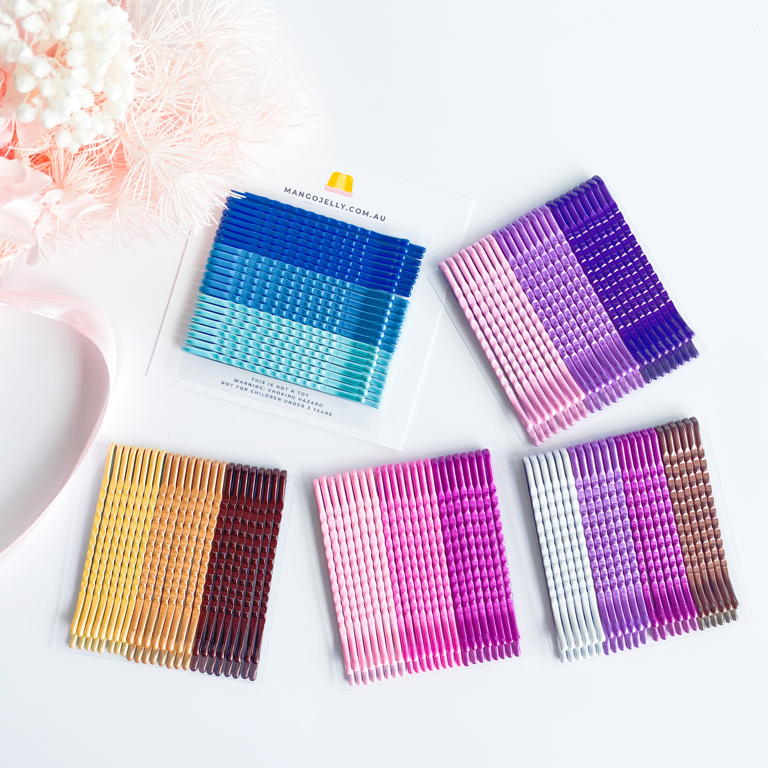 24 pieces assorted Hair Pins – MANGO JELLY