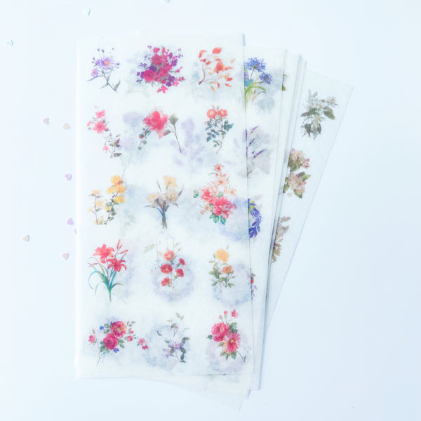Washi Sticker Sheet set - Florist Collection